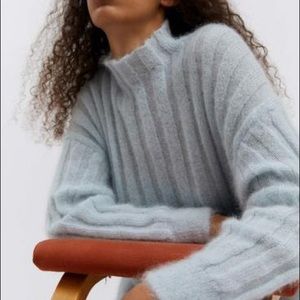 RUS baby blue mohair sweater